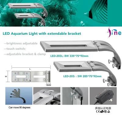 Bright LED Aquarium Clip Light Fixture with Adjustable Bracket