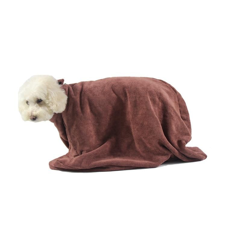 Super Absorbent Microfiber Fast Dry Pet Product Soft Dog Bathrobe