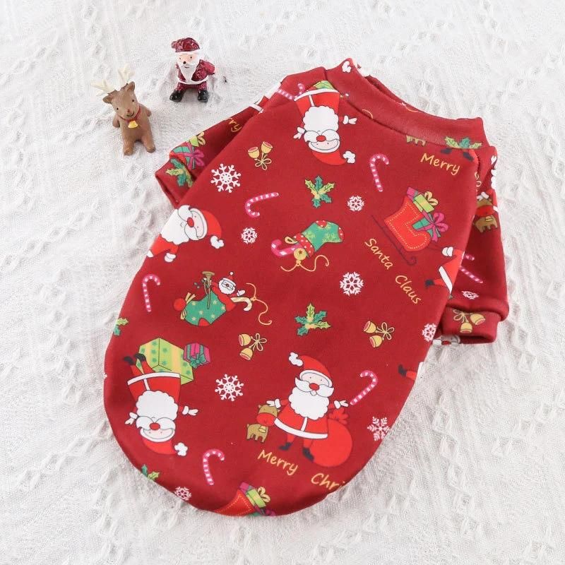 Manufacturer Wholesale Christmas Style Multi-Colors Warm Soft Winter Sweater Pet Dog Cloth