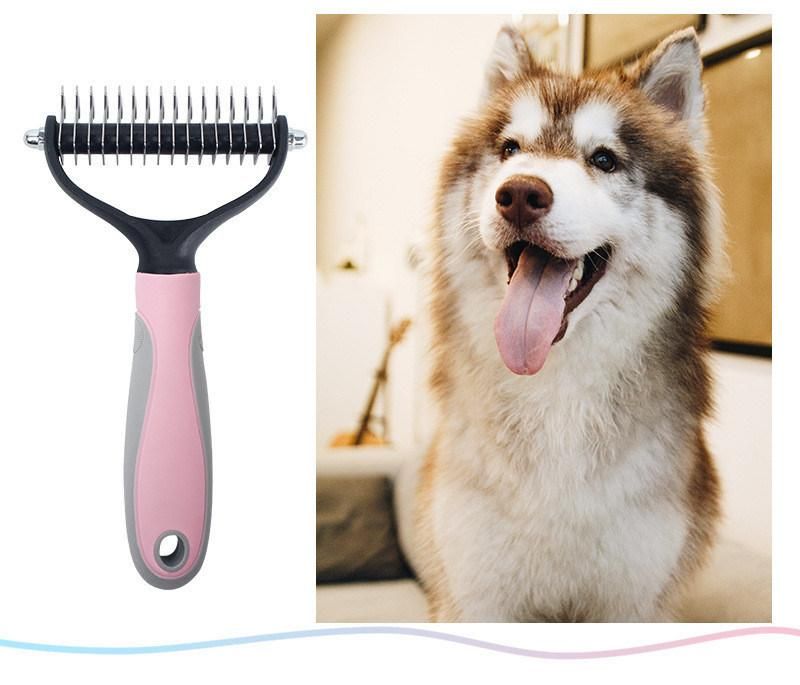 Hair Comb for Dogs Cat Fur Trimming Dematting Deshedding Brush Grooming Tool