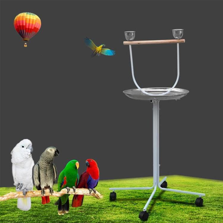 2022 Wholesale Pet Products Stainless Steel Small Parrot Bird Perches Parrot Play Stand