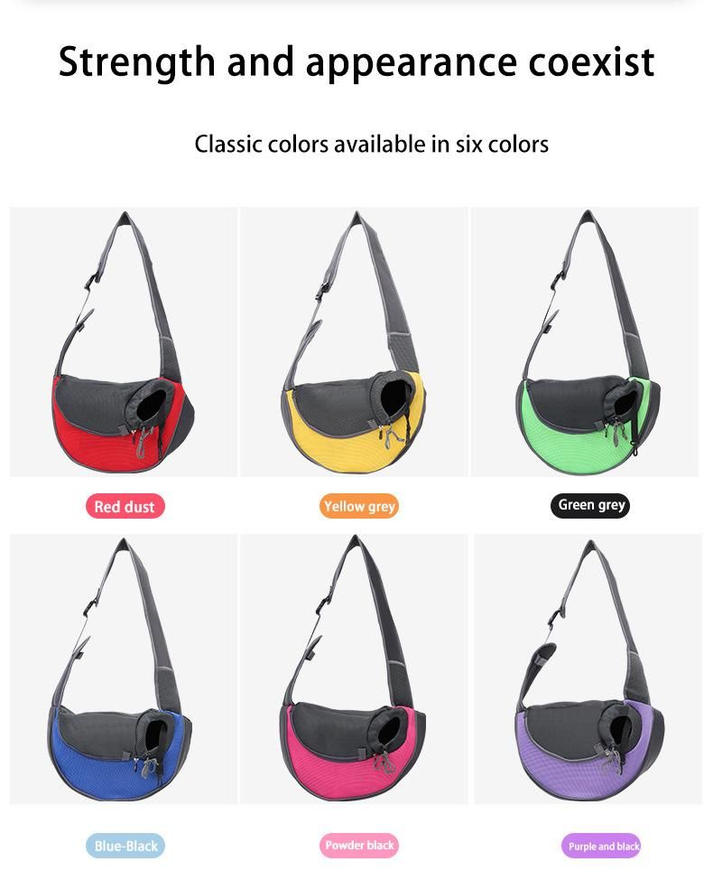 Dog Bag Pet Shoulder Bag Cat and Dog out Portable Crossbody Bag Small Dog out Bag Breathable Mesh Pet Backpack