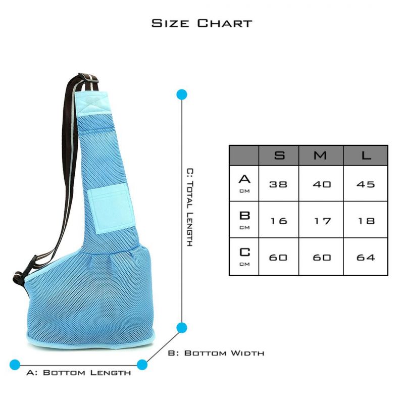Customized Adjustable Portable Air Mesh Sling Shoulder Bag Pet Carrier