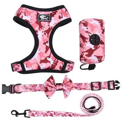 Beautiful Pattern Dog Accessories Pet Cat Vest Harness and Leash Set Adjustable Comfortable Dog Harness