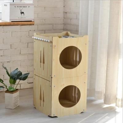 Cat Bed Pet House Multiple Sets of Free Combinations Pet Furniture with Hammock