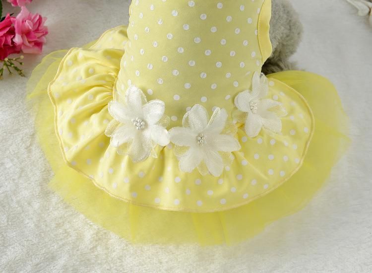 Summer Wedding Puppy Dog Dress Costumised Skirt Princess Small Dog Pink Blue Dresses