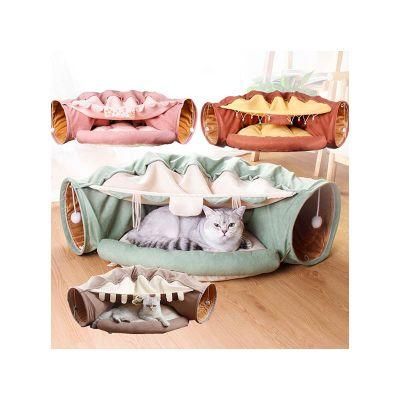 Wholesale Eco-Friendly Waterproof Cave Two Cat Funny Stick Cat Bed Pet