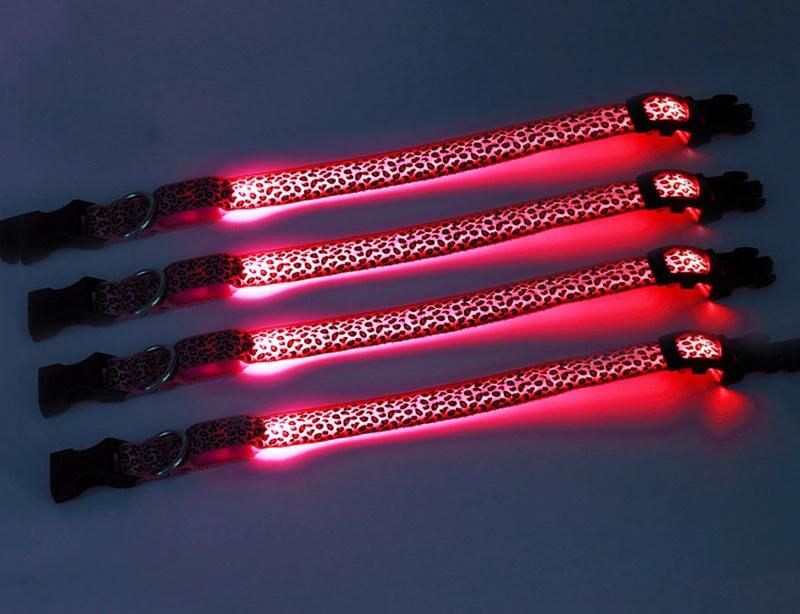 Leopard LED Lighting Dog Collar Dog Product Pet Products