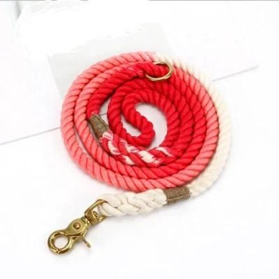Many Color Braided Rope 100% Cotton Dog Leash