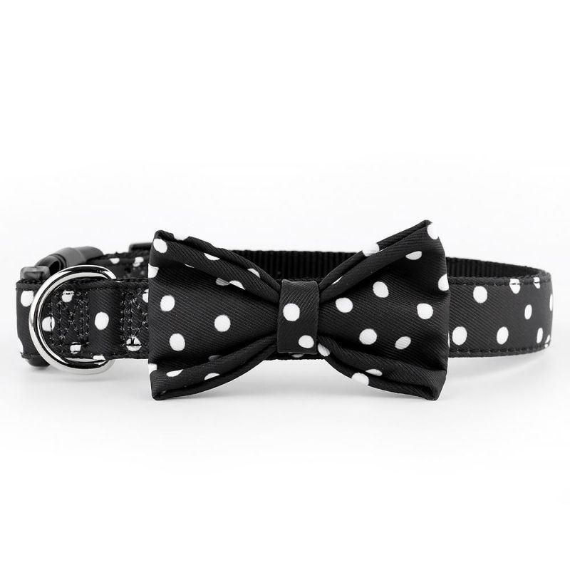 Custom Pattern Dog Accessories Polyester Dog Pets Collar with Bowknot/Popular