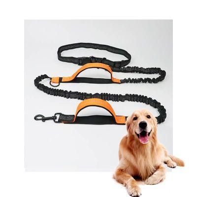 Regular Popular Shock-Absorbing Bungee Reflective Stitching Cuerda De Tracci N PARA Mascotas Dog Leash with Adjustable Waist Belt