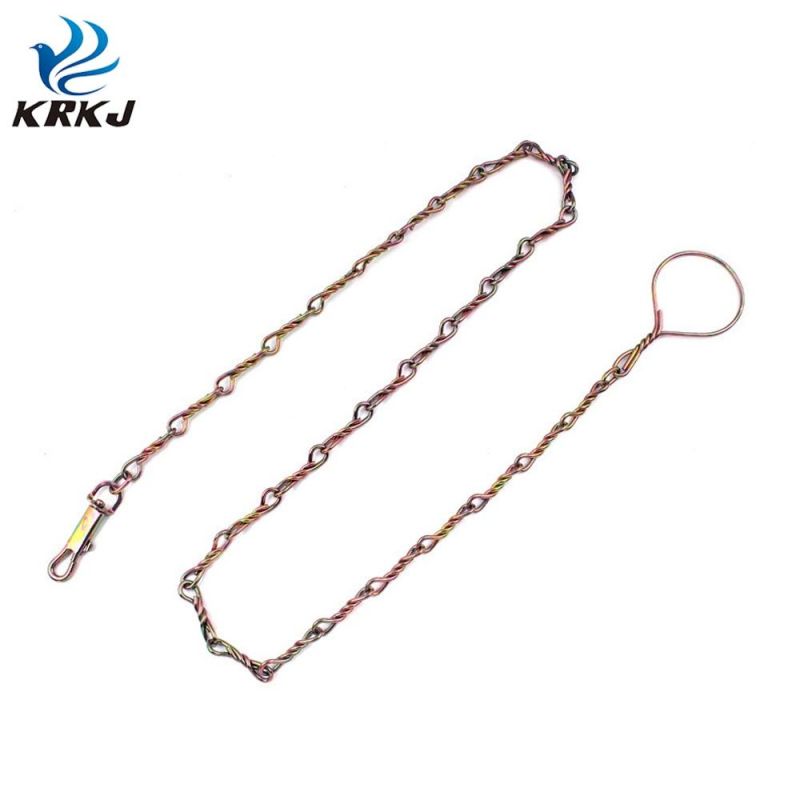 Bulk Wholesale High Strength Iron Colorful Dog Metal Twisted Link Chain Leash Lead with Handle