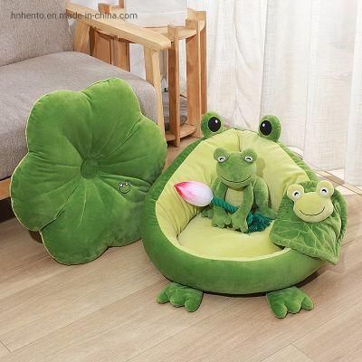 Frog Pet Nest PP Filled Removable Pad Dog Pet Bed