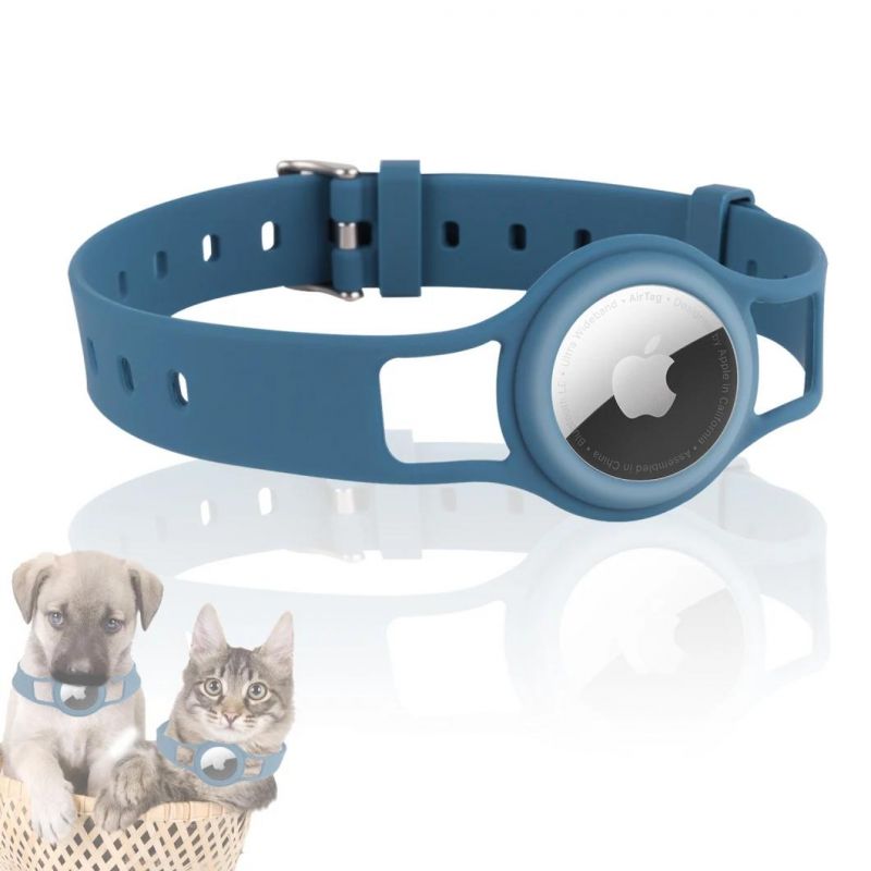New Arrival Anti-Lost Keychain Ring Protective Silicone Loop Case for Airtag Pet for Airtag Dog Collar