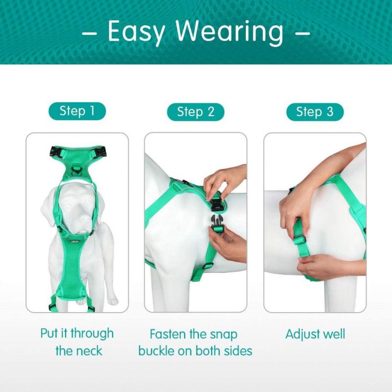 All Weather Use Mesh Dog Harness with Multiple Color Options