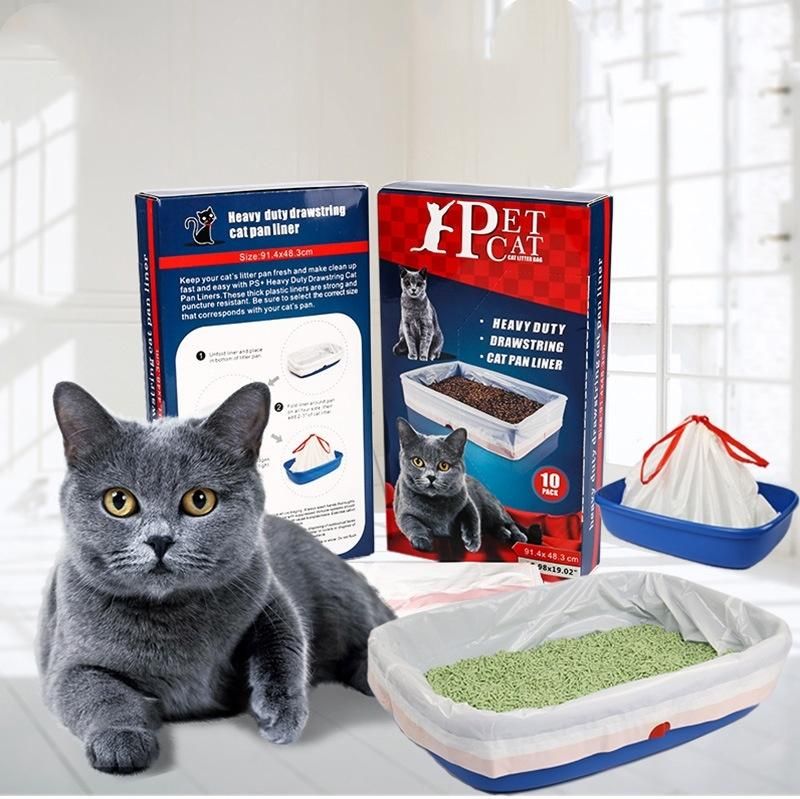 Thickened Cat Litter Box Garbage Bag Pet Cat Litter Pickup Bag Self-Locking Pet Garbage Bag