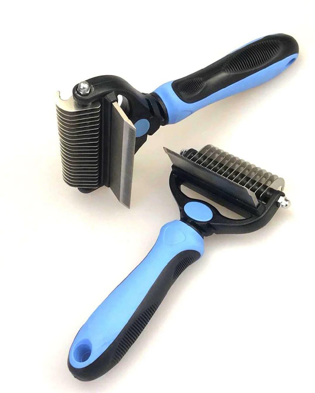 Double-Sided Pet Dog Cat Brush Grooming Tool Hair Removal Comb