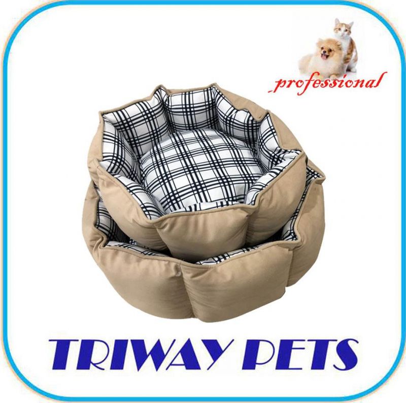 Cozy Flocking Cuddler Set 2 Square Pet Bed