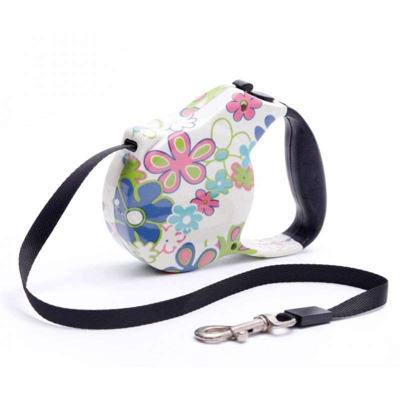Retractable Dog Leash with Dispenser and Poop Bags Pet Walking Leash for Small Dog with Anti-Slip Handle