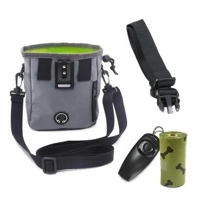 Dog Training Treat Bag with Poo Bag Holder Waterproof Dog Food Storage Bag Training Pouch Bag