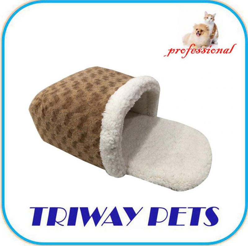 Soft Circle Faux Fur Foam Slipper Pet Bed