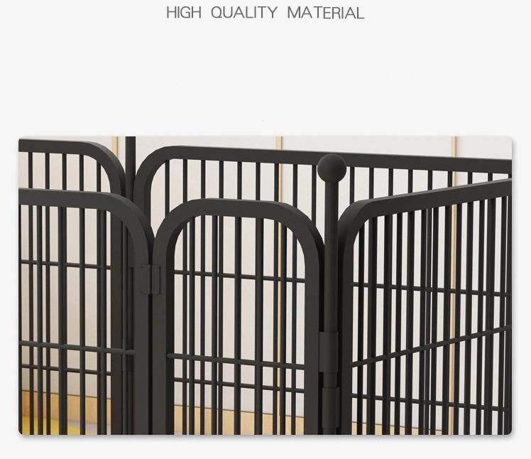 Factory Foldable OEM ODM Metal Fence 6 Panels Indoor Outdoor Pet Dog Playpen