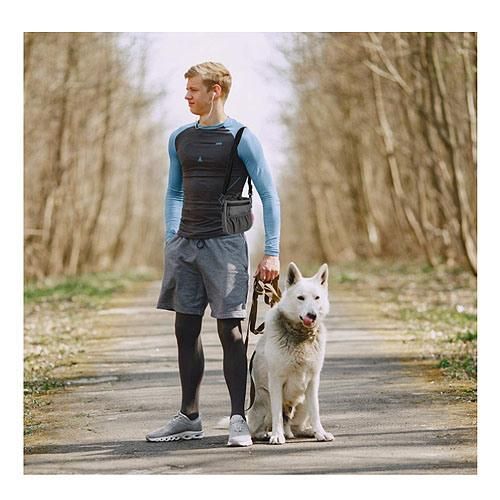 Dog Treat Pouch Bag, Dog Walking Bag, Puppy Training Pouch with Collapsible Water Bowl Bag