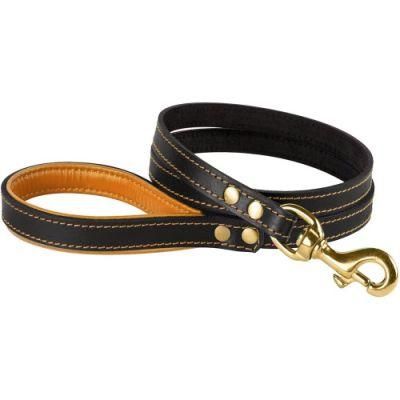 Multiple Colors Durable Padded Leather Dog Lead Pet Leash