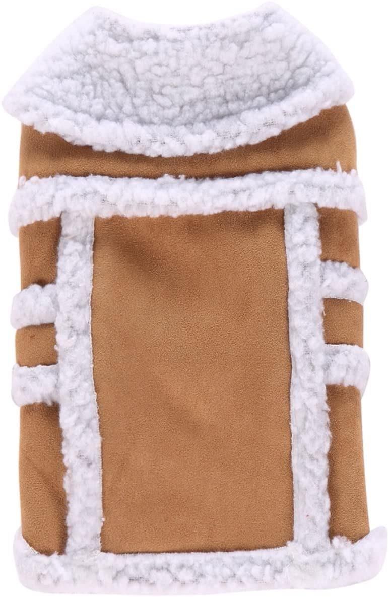 Small Dog Winter Coat with Shearling Fleece