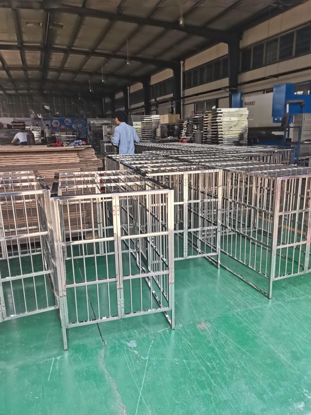 Best Price Veterinary Dogs Cage 304 Stainless Steel Pet Cage Oxygen Door