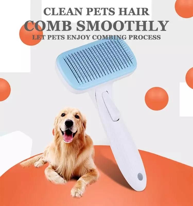 Pets Grooming Pet Hair Remover Brush Auto-Clean Dog Cat Hair Brush