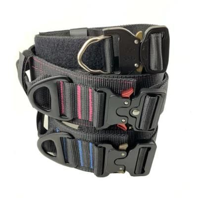Military Style Sercive Army Style Nylon K9 Tactical Dog Bark Collars Adjustable Personalized Pet Collars Personalized Plastic Buckle
