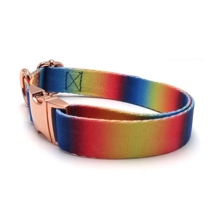 Pet Accessories Adjustable Wide Nylon Webbing Dog Collars 