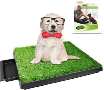 Best for Medium and Small Dog 25X20inch Fake Grass Portable Pet Potty Trainer Indoor&Outdoor
