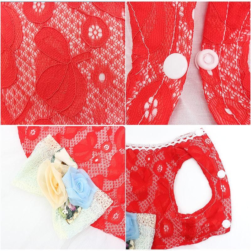 New Pet Dog Wedding Dress Cat Puppy Princess Dresses Party Apparel Harness