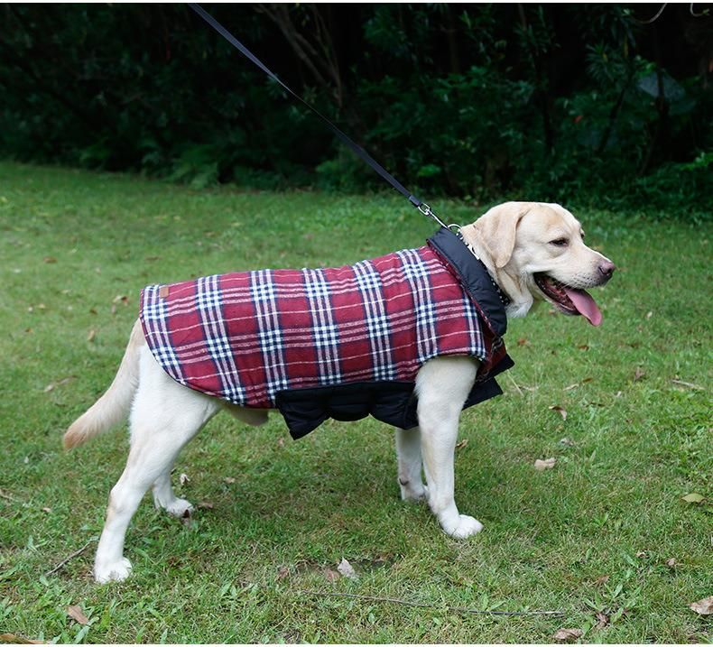Dog Vest and Warm Winter Plaid Coat Pet Clothes Product