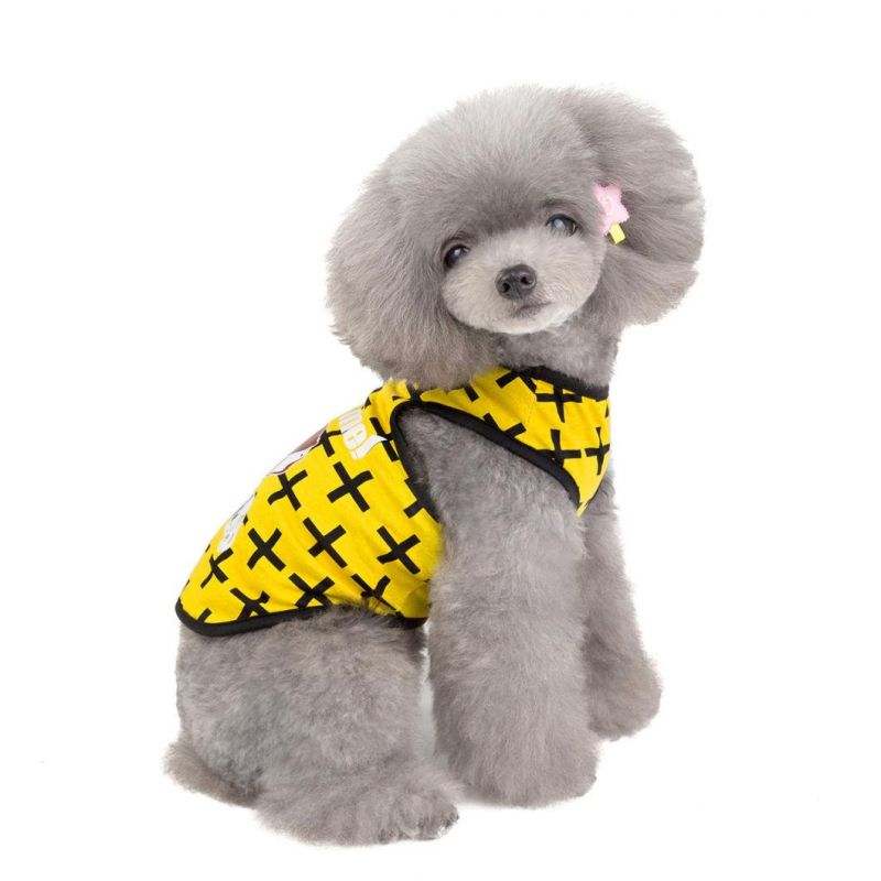 Spring and Summer Colorful Stripe Pet Vest Accessories New Pet Clothes