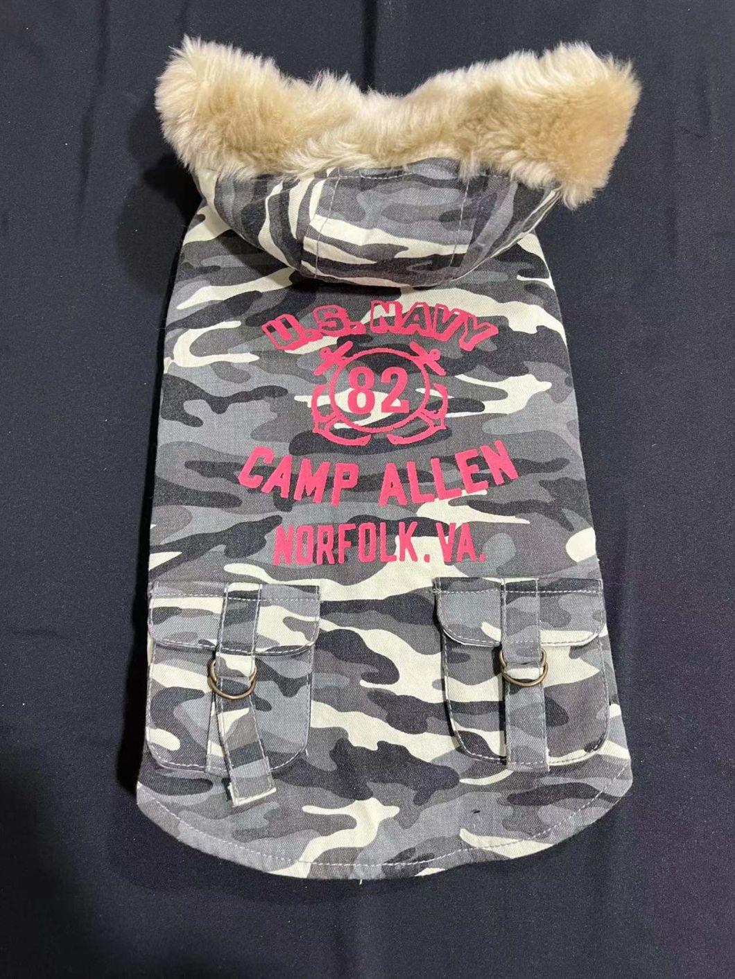 Camouflage Pet Hoodie Jacket Dog Clothes Designer Clothes