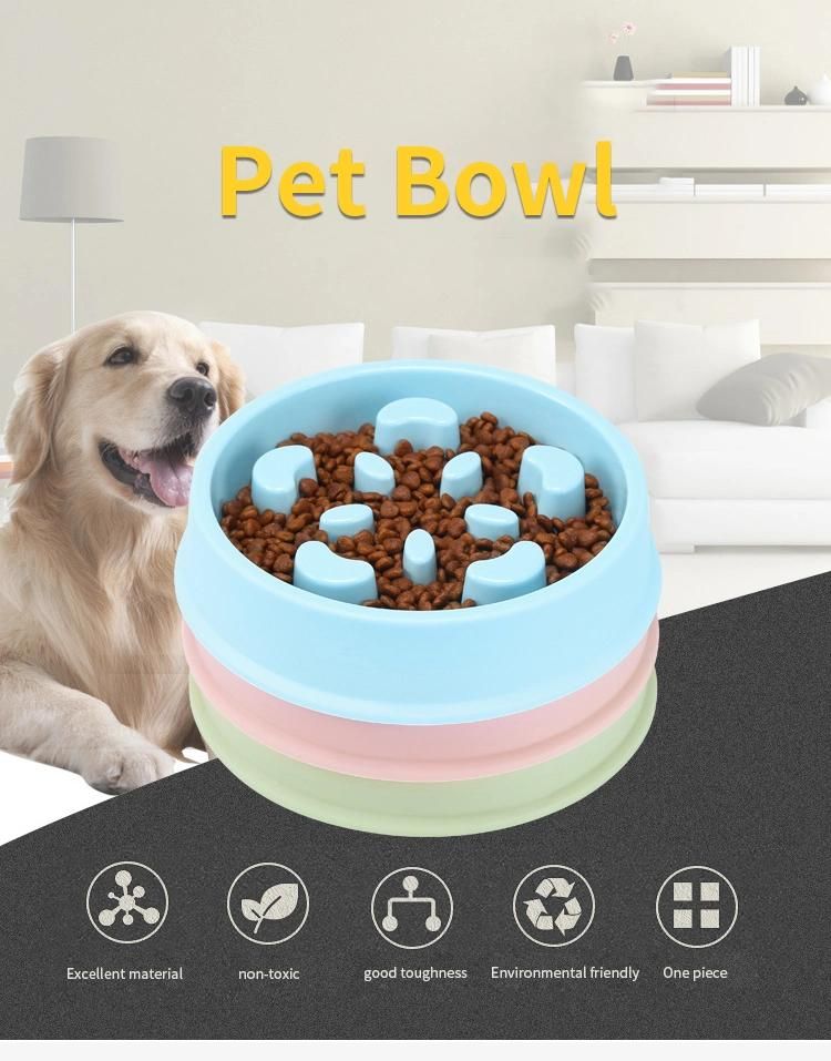 Wholesale Custom Logo Pet Fun Feeding Custom Food Slow Eat Pet Feeder Dog Bowl