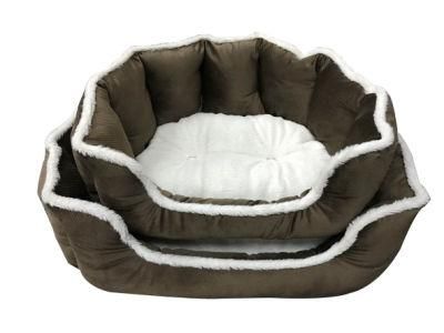 Twill Piping Soft Snuggle Dog Pet Bed