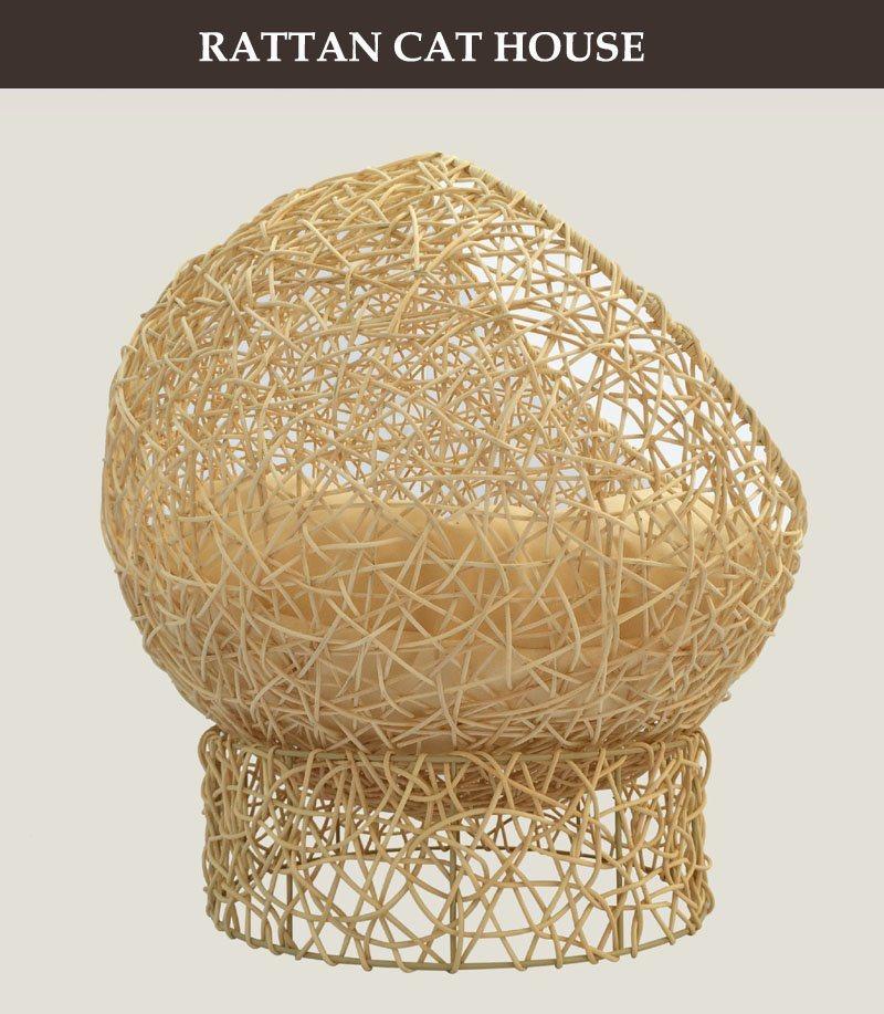 Rattan Weaving Modern Simple Cat Nest Pet House