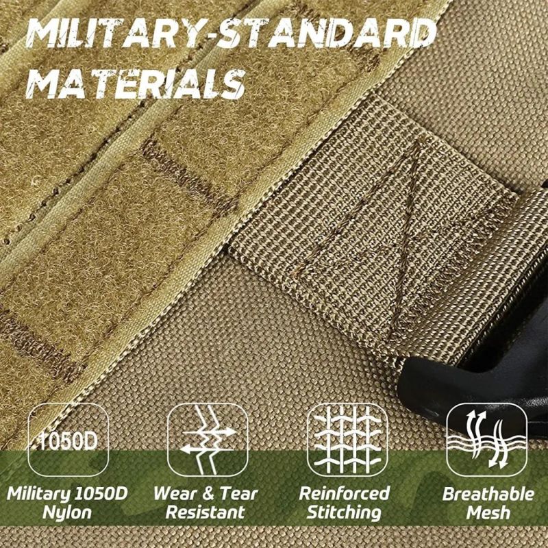 Tactical Dog Harness for Large Medium Dogs Military Dog Harness with Handle