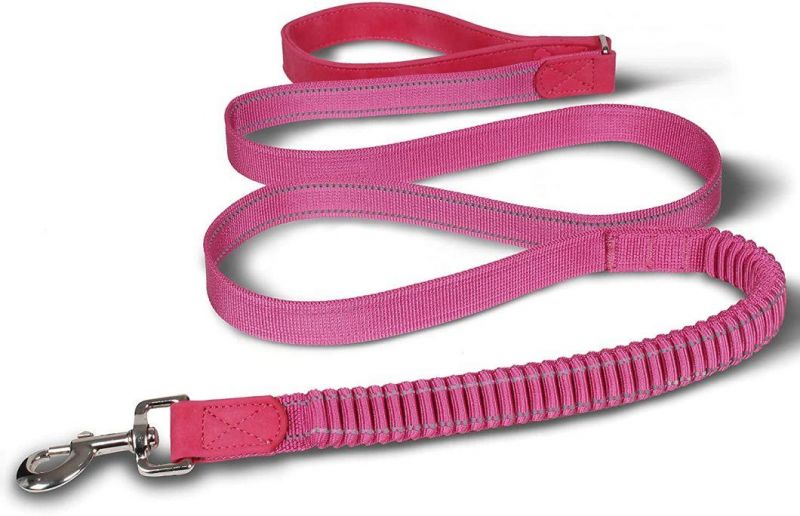 Adjustable Reflective Heavy Duty Rope Bungee Dog Leash for Large and Medium Dogs with Anti Pull