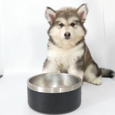 Stainless Steel Pet Food Bowl Dog Feeder Non-Slip