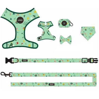 Dogness Nylon Dog Harness and Leash Set Adjustable Matching Harness and Leash