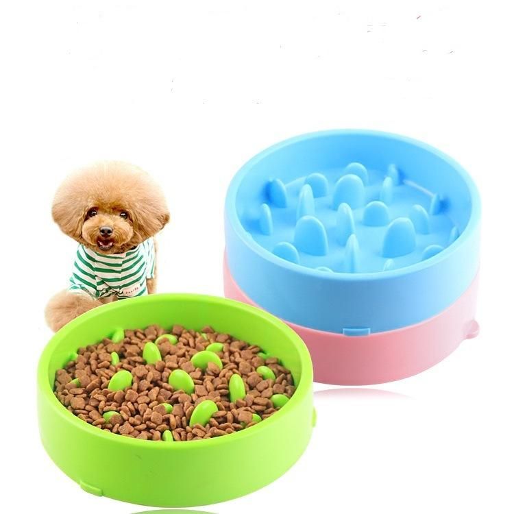 Dog Product Slow Feeder Bowl, Non Slip Puzzle Bowl - Anti-Gulping Pet Slower Food Feeding Dishes - Interactive Bloat Stop Dog Bowls - Durable Preventing Choking