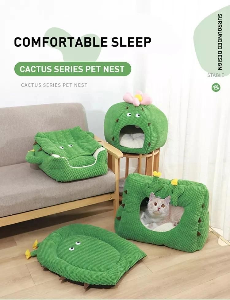 Wholesale High Quality Cactus Pet Nest Cat Bed