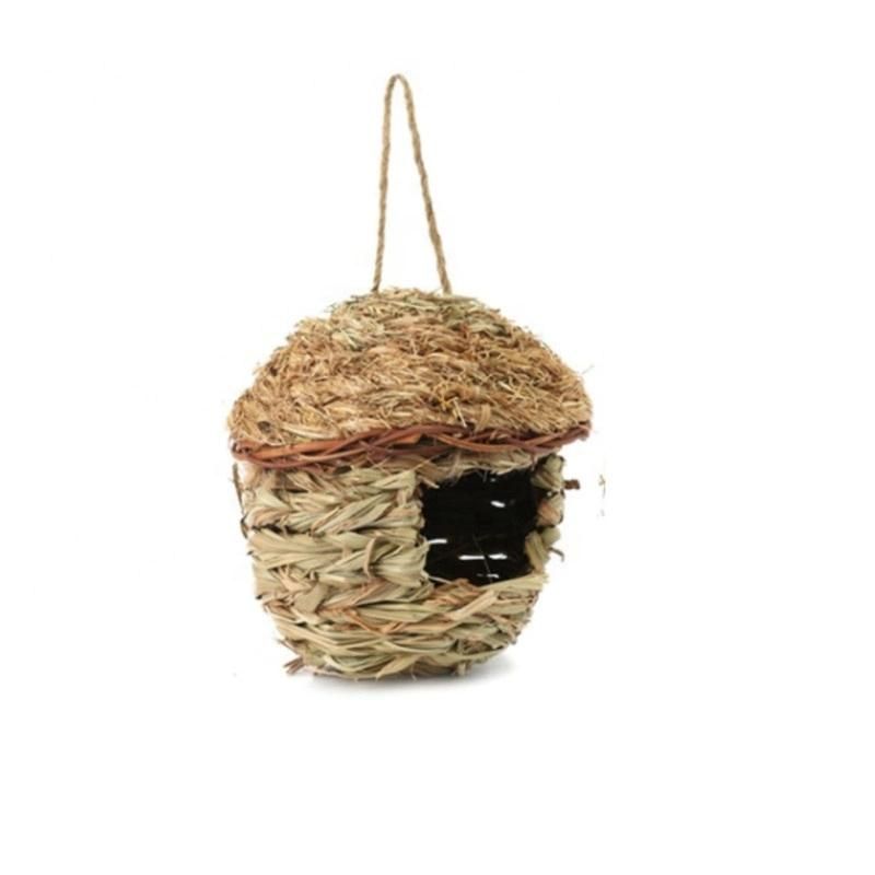 Birds Cages Nest Roosting, Grass Bird Hut, Hanging Bird House