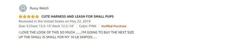 Soft/Cosy Dog Vest Harness and Leash Set with Cute Bags, No Pull Escape Proof Breathable Mesh Dog Harness
