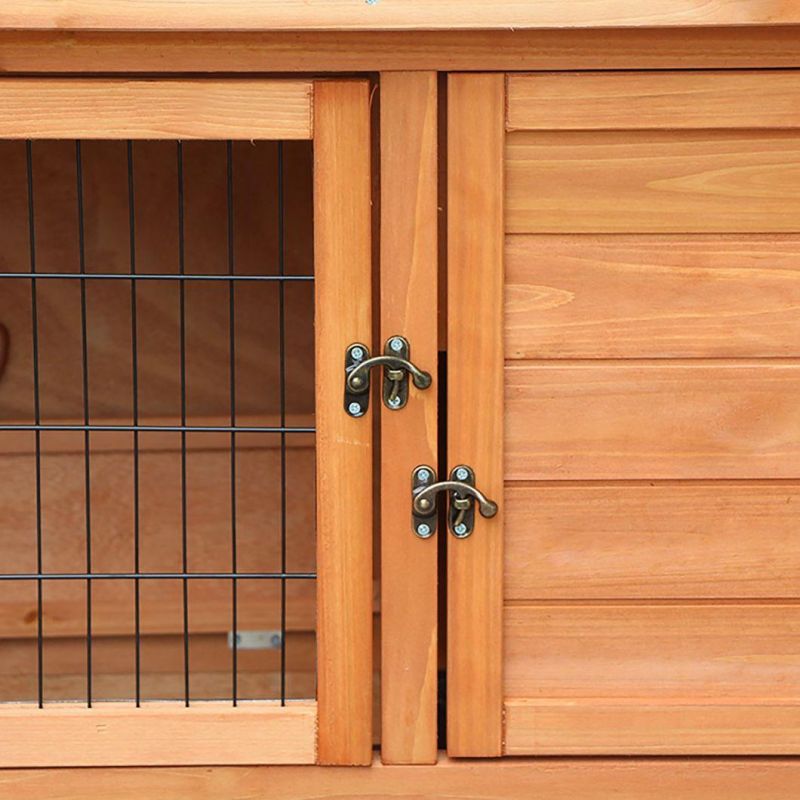 Hot Sale Waterproof Wooden Cat Coop Breathable Two Storeys Home Premium Wooden Pet House